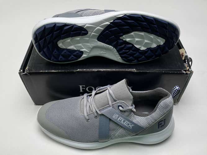 FootJoy FJ Flex Golf Shoes Gray White Men's SZ 9.5 ( 56106 )