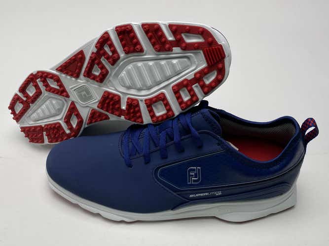 FootJoy FJ Superlites XP Spikeless Golf Shoes Blue Men's SZ 10 ( 58090 )