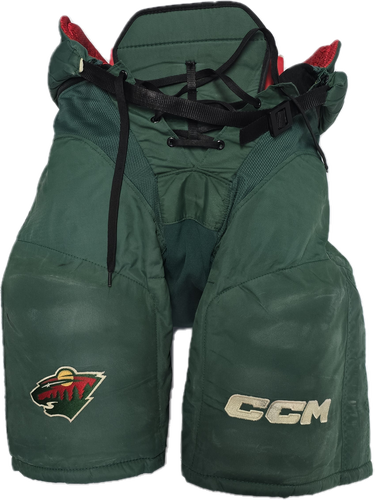 CCM HP45 PRO STOCK HOCKEY PANTS SMALL MINNESOTA WILD NHL USED (12580)