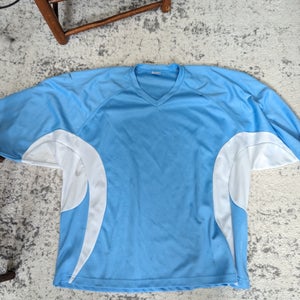 Blue Used Goalie Cut Men's Jersey