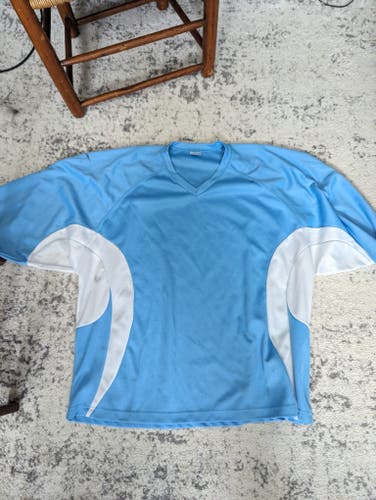 Blue Used Goalie Cut Men's Jersey