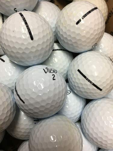 12 White Vice Tour Premium AAA Used Golf Balls