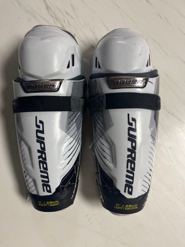 Used Junior Bauer 11"  Supreme S170 Shin Pads
