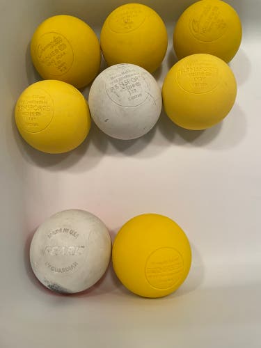 8 pack of gently used Lacrosse balls
