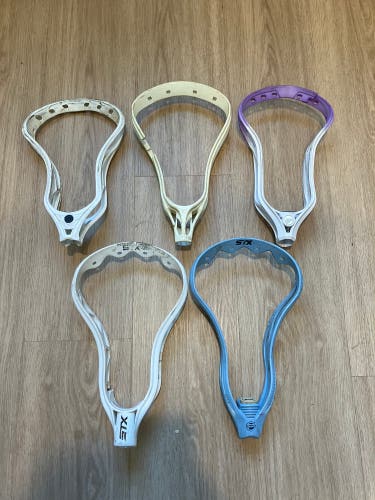 Five Cracked Lacrosse Heads