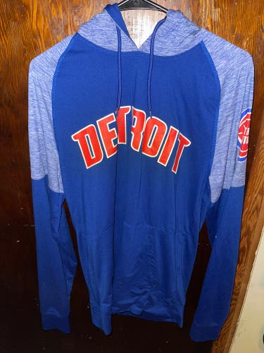 Fanatics NBA Detroit Pistons Graphic Print Hoodie Mens Size Medium Used Pre Owned.