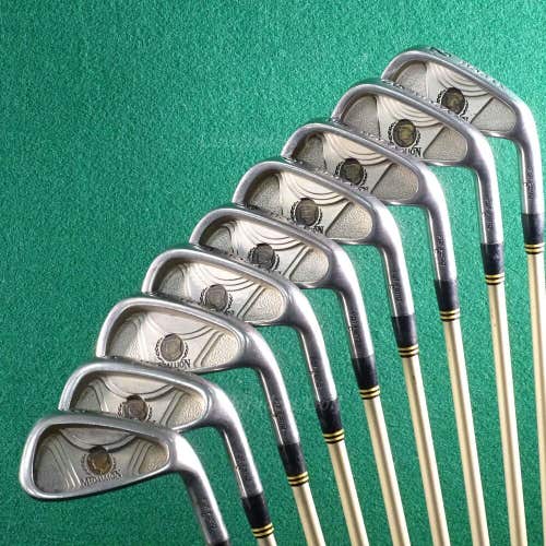 Ben Hogan Medallion 1995 3 & 5 Woods, 2-PW & SW Woods & Irons Set Graphite Stiff