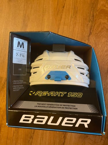 New Bauer Re-Akt 150 helmet white, Size M medium