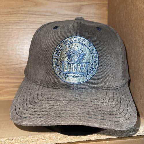 Vintage Milwaukee Bucks American Needle Strapback Hat Cap RARE