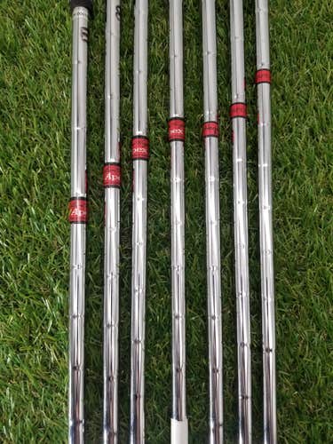 BEN HOGAN APEX 7PC IRON SHAFT SET STIFF .355 IRON TIP DIAMETER GOOD