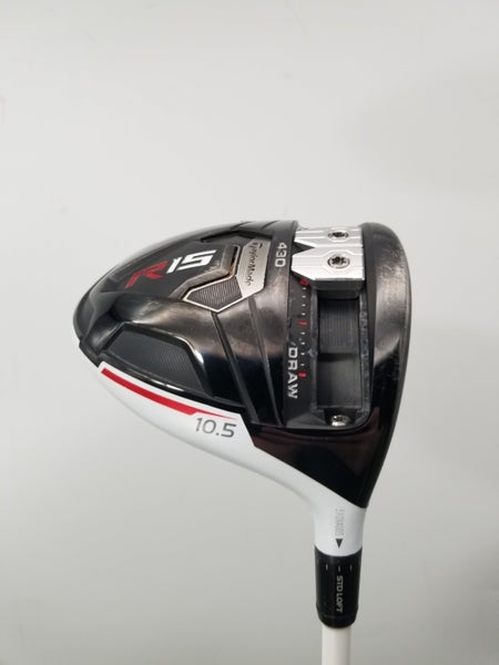 2014 TAYLORMADE R15 430 DRIVER 10.5* XSTIFF MATRIX 7X3 XCON WHITE TIE VERYGOOD