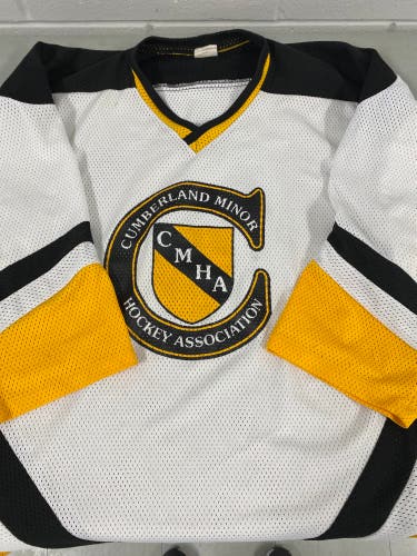 Cumberland Hockey XL white game jersey #5