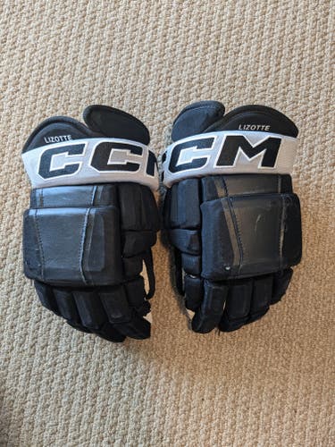 LA Kings BLAKE LIZOTTE Game Used CCM Gloves 14" Pro Stock