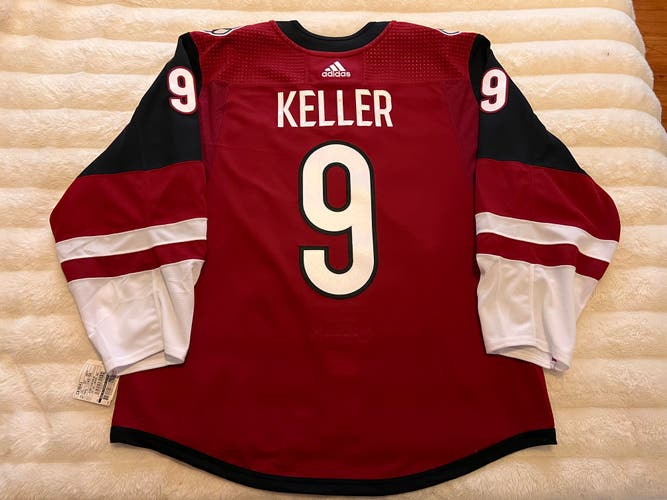 Arizona Coyotes - Adidas Team-Issued MiC (Red) Jersey - NWT - Clayton Keller #9