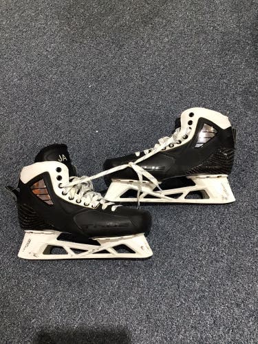 Used Senior Colorado Avalanche Annunen True Pro Stock 11 Hockey Goalie Skates