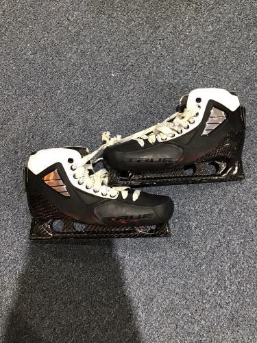 Game Used Colorado Avalanche True 2 Piece Pro Stock Goalie Skates Georgiev 10D