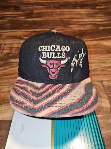 Vintage 90’s Chicago Bulls NBA Michael Jordan AJD Zubaz Hat Cap Vtg Snapback