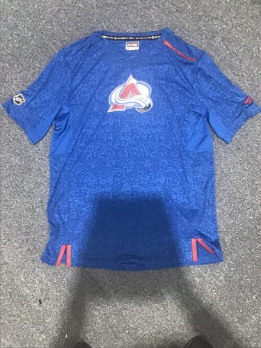 New Blue Camo Colorado Avalanche 2024 Team Issued Men's  Shirt