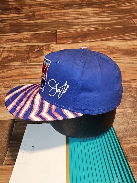 Vintage Rare Sacramento Kings NBA Sports AJD Zubaz Blue Hat Cap Vtg Snapback
