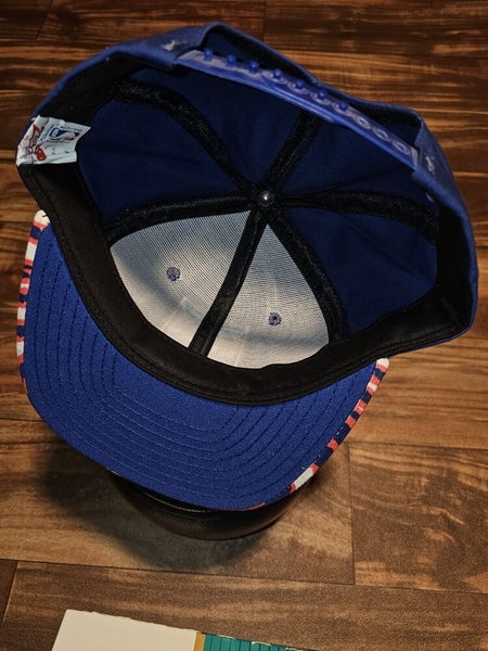 Vintage Rare Sacramento Kings NBA Sports AJD Zubaz Blue Hat Cap Vtg Snapback