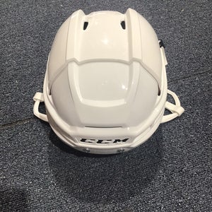 New White Medium CCM Tacks X Helmet
