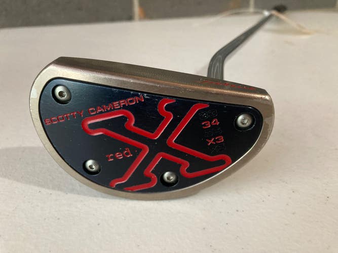 Men's Titleist Scotty Cameron 2007 Red X3 Mallet Putter Right Handed 34"