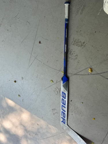 Used Intermediate Bauer Mach Regular Goalie Stick 25" Paddle Pro Stock