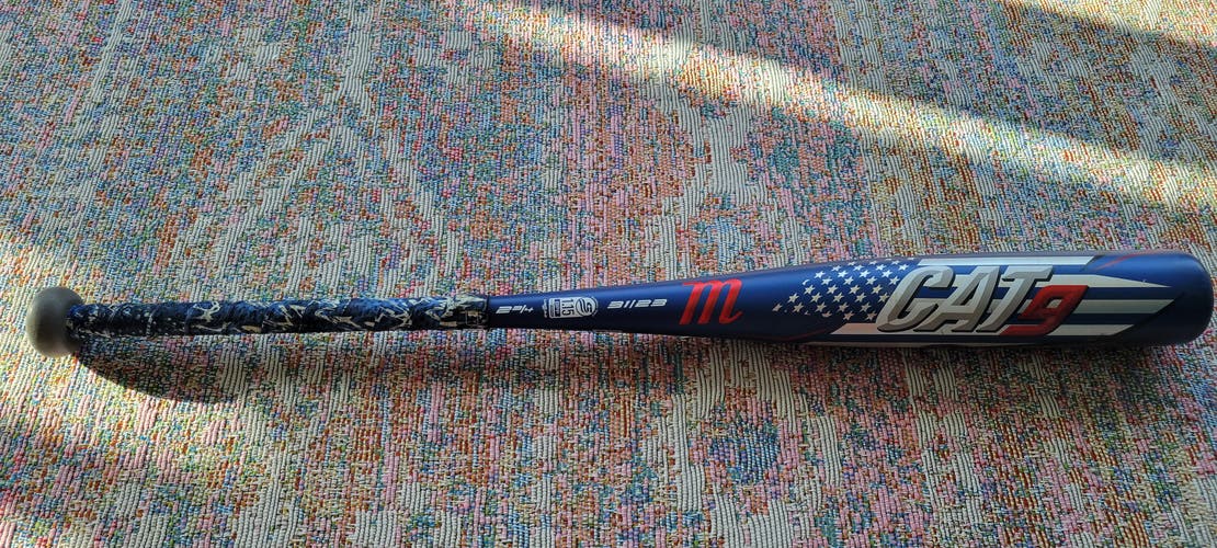Lightly Used Marucci CAT9 USSSA Certified Bat (-8) Alloy 23 oz 31"