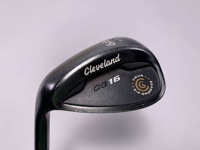 Cleveland CG16 Black Pearl 60* 12 Traction Wedge Steel Mens LH Midsize Grip