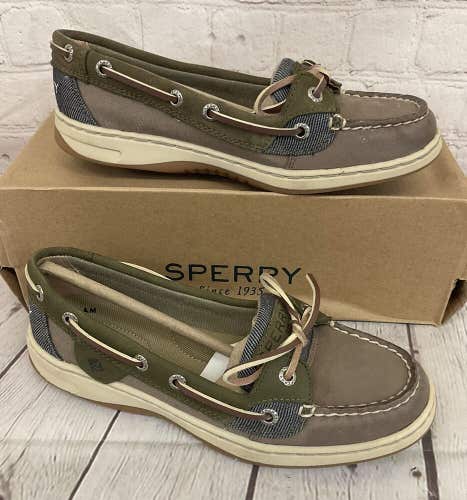 Sperry Top-Sider 99424 Angelfish CB Women's Boat Shoes Olive Taupe US 5 M