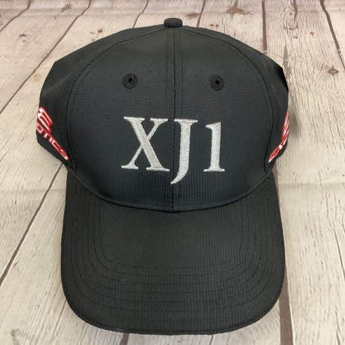 Tour Edge Exotics XJ1 Adjustable Golf Hat - Black / Silver / Red