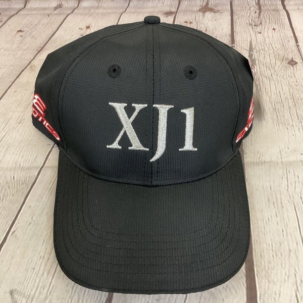 Tour Edge Exotics XJ1 Adjustable Golf Hat - Black / Silver / Red