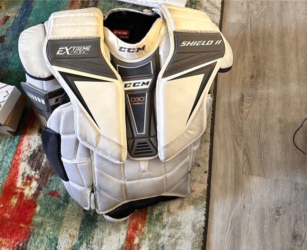 Used  CCM Pro Stock Extreme Flex Shield 2 Goalie Chest Protector