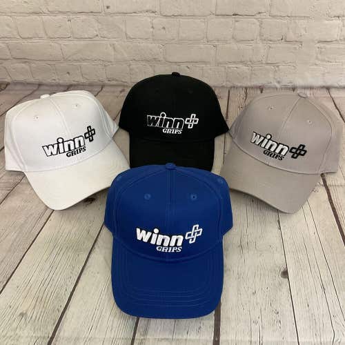 Winn Golf Grips Adjustable Golf Hat - Pick Color! - Black, Blue, Gray, White