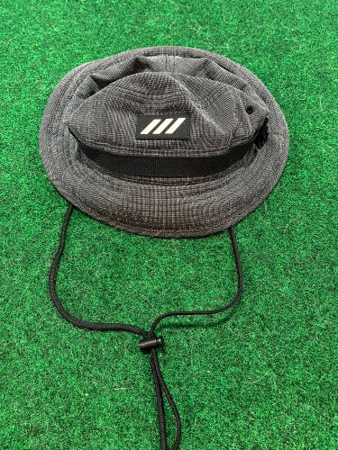 Adidas charcoal gray golf bucket sun hat