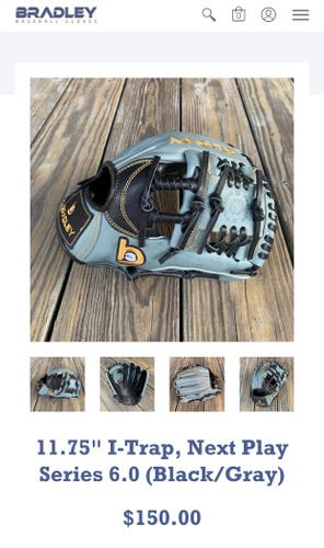 Used 2021 Right Hand Throw 11.75" Bradley Next Play Baseball Glove