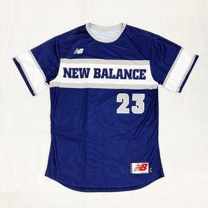 New Balance Mock Mesh Baseball Jersey #23 Men's Large Navy Blue