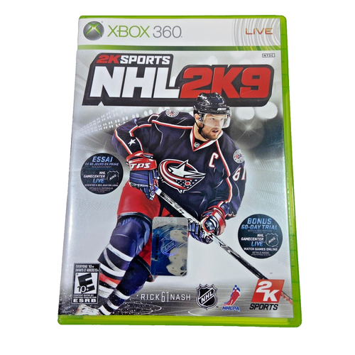 NHL 2K9 (Microsoft Xbox 360, 2008) - CIB - Tested