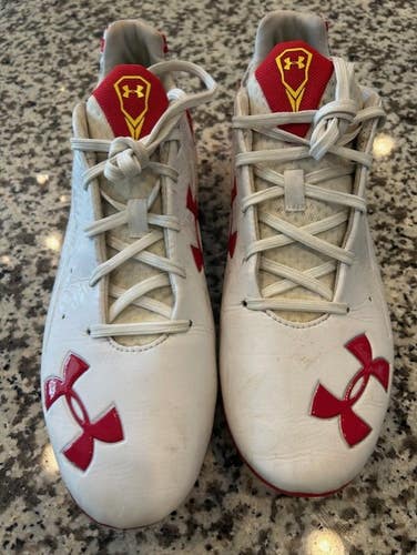 Under Armour UMD Maryland lacrosse team cleats sz 10 mens