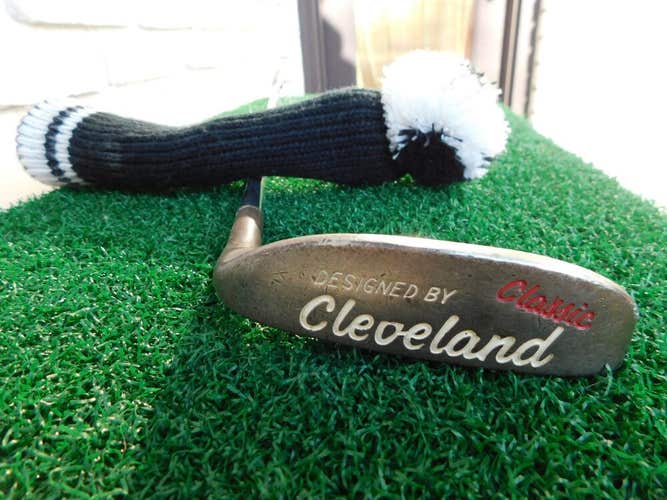 Cleveland Golf Classic Milled Copper 8802/Napa Style Putter w/ Leather Wrap Grip