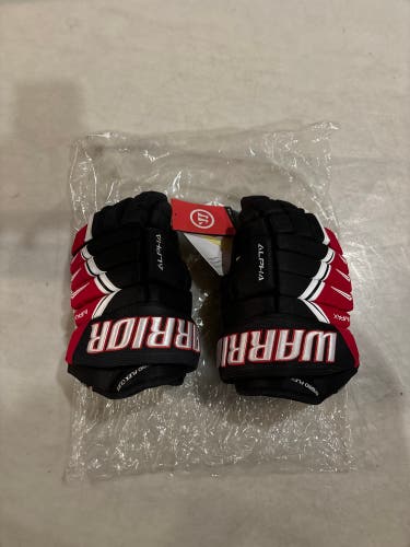 NEW Warrior Alpha DX Pro gloves 13” black/red/white