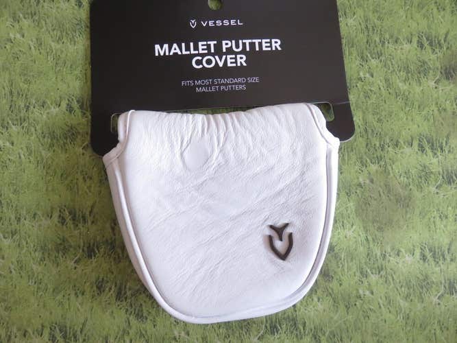 Vessel White Leather Mallet Putter Headcover #110