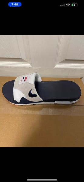 Nike Air Max 1 Slide University Navy Blue White Sandals DH0295 104