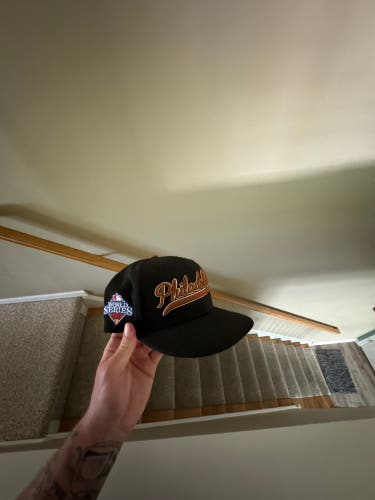 59Fifty Philadelphia Phillies New Era Black/ Brown 2008 World Series Hat