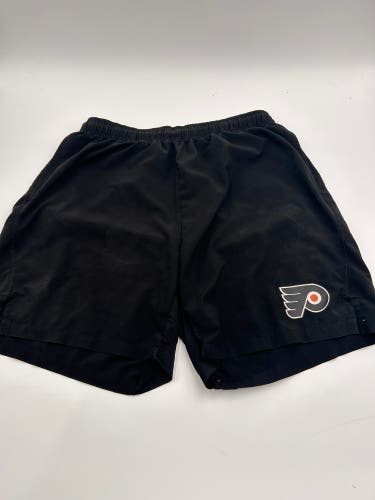 Philadelphia Flyers Team Issued Black Used Men's  Shorts