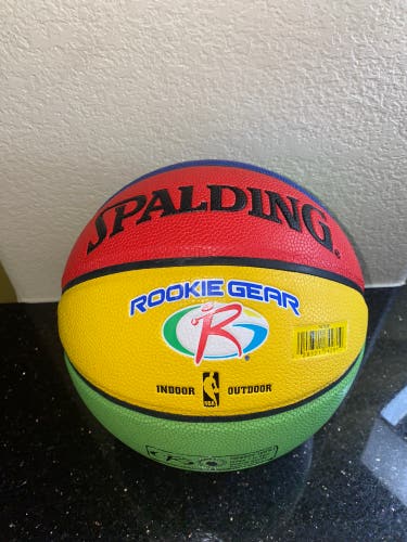 Spalding 27.5" Rookie Gear Youth Multi Color Indoor/Outdoor Basketball