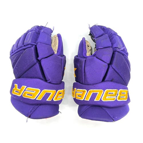 Bauer Vapor 2X Pro - Used Pro Stock Gloves (Purple/Yellow)