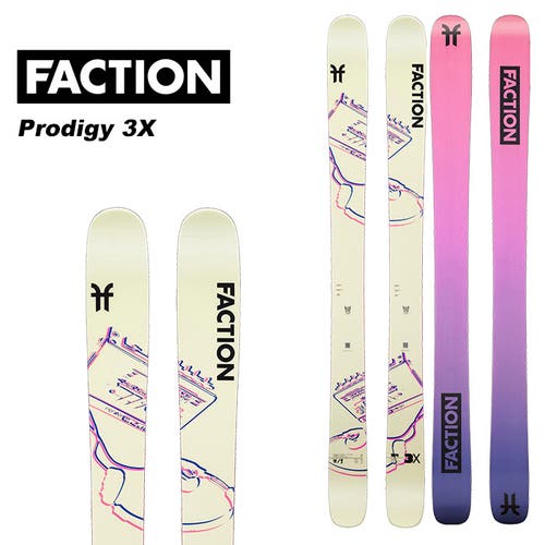 New 2023 Faction Prodigy 3x Skis w/o Bindings, Size: 172