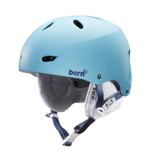 Bern Women's Brighton EPS Bluebird Satin Snow Helmet White Liner XS/S 52-55.5cm