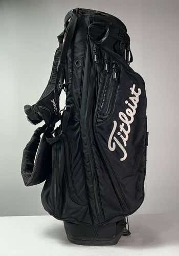 Titleist Players 4 Stand Bag Black 4-Way Divide Dual Strap Golf Bag